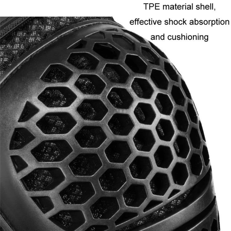SULAITE Ciclismo Honeycomb Traspirante Dissipazione del Calore Motocicletta Regolabile Equipaggiamento Protettivo, 2pcs /Set Knee Pads, 2pcs /Set Elbow Pads, 4pcs /Set Knee Elbow Pads