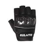 Guanti da equitazione mezze dita traspiranti in fibra di carbonio per moto SULAITE, M, L, XL, XXL