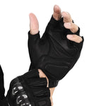 Guanti da equitazione mezze dita traspiranti in fibra di carbonio per moto SULAITE, M, L, XL, XXL