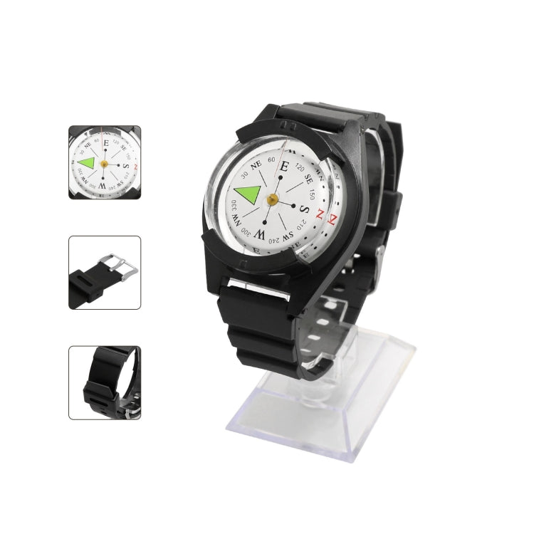 Cinturino in silicone impermeabile portatile orologio da polso stile bussola, P304