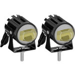 1 paio di fari per motociclette 12V-85V Fari da lavoro a LED per auto bicolore, Yellow + White Light Without Flashing, Yellow + White Light With Flashing, White + White Light Without Flashing, White + White Light With Flashing