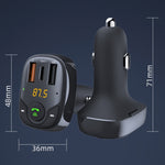 Caricabatterie per auto multifunzione con lettore MP3 Bluetooth da 36 W e trasmettitore FM, S-15PD
