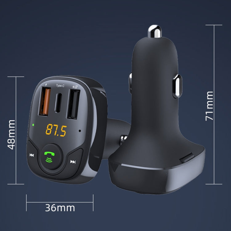 Caricabatterie per auto multifunzione con lettore MP3 Bluetooth da 36 W e trasmettitore FM, S-15PD