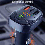 Caricabatterie per auto multifunzione con lettore MP3 Bluetooth da 36 W e trasmettitore FM, S-15PD