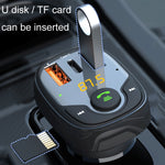 Caricabatterie per auto multifunzione con lettore MP3 Bluetooth da 36 W e trasmettitore FM, S-15PD