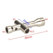 Chiave a croce per stampante 3D Mini Socket M2/M2.5/M3/M4 Strumento per viti e dadi, 2pcs