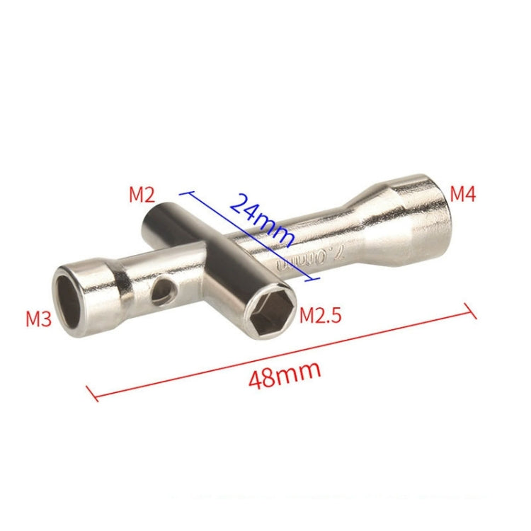 Chiave a croce per stampante 3D Mini Socket M2/M2.5/M3/M4 Strumento per viti e dadi, 2pcs