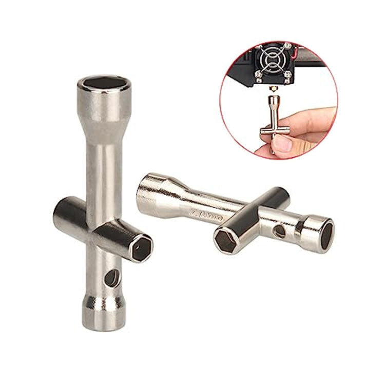 Chiave a croce per stampante 3D Mini Socket M2/M2.5/M3/M4 Strumento per viti e dadi, 2pcs