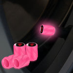 4 pezzi/set tappo valvola pneumatico modificato luminoso per auto e moto, Orange Red White Skull, Orange Red Black Flag, Orange Red Red Skull, Orange Red Sports Car, Pink White Skull, Pink Black Flag, Pink Red Skull, Pink Sports Car, Yellow White Skull...