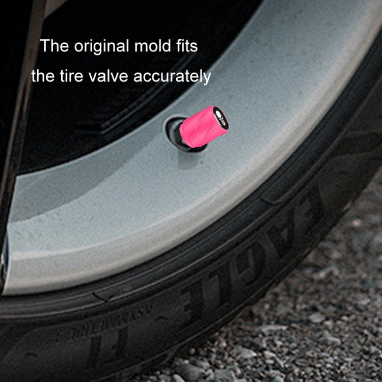 4 pezzi/set tappo valvola pneumatico modificato luminoso per auto e moto, Orange Red White Skull, Orange Red Black Flag, Orange Red Red Skull, Orange Red Sports Car, Pink White Skull, Pink Black Flag, Pink Red Skull, Pink Sports Car, Yellow White Skull...