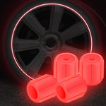 Valvole per pneumatici luminose per auto e moto da 5 confezioni, Green, Yellow, Blue, Pink, Red, Orange