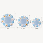 Tappetino isolante per tavolo da cucina, resistente alle alte temperature, per sottobicchieri Daisy, Pink Small, Blue Small, Pink Medium, Blue Medium, Pink Large, Blue Large