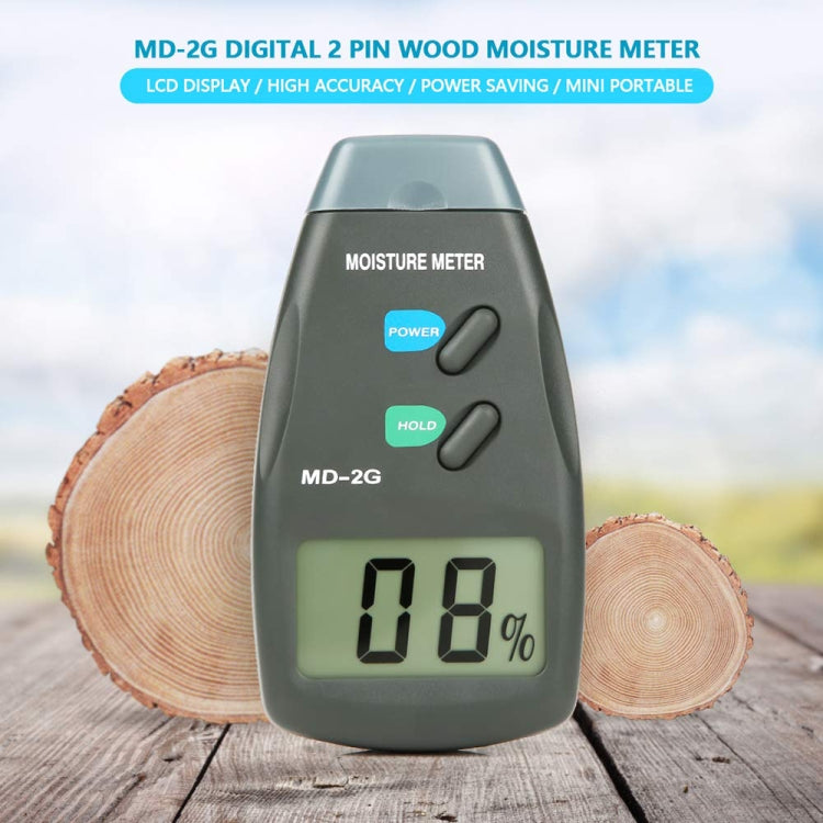 MD-2G 2 Pin LCD Screen Display Digitale Rilevatore di Umidità e Umidità del Legno, MD-2G
