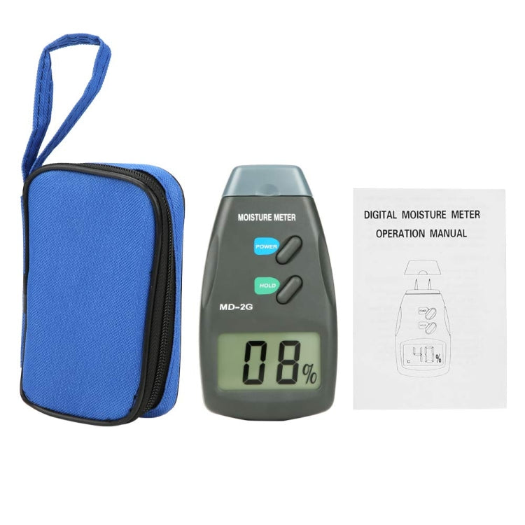 MD-2G 2 Pin LCD Screen Display Digitale Rilevatore di Umidità e Umidità del Legno, MD-2G
