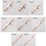 Catenaccio per porta in acciaio inossidabile, serratura antifurto per porte e finestre in legno per bagno, 2 inch, 3 inch, 4 inch, 5 inch, 6 inch, 8 inch, 10 inch, 12 inch