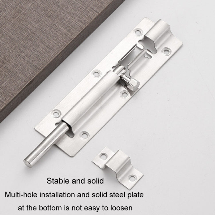 Catenaccio per porta in acciaio inossidabile, serratura antifurto per porte e finestre in legno per bagno, 2 inch, 3 inch, 4 inch, 5 inch, 6 inch, 8 inch, 10 inch, 12 inch