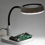 Lente d'ingrandimento da tavolo 10X con 21 luci LED
