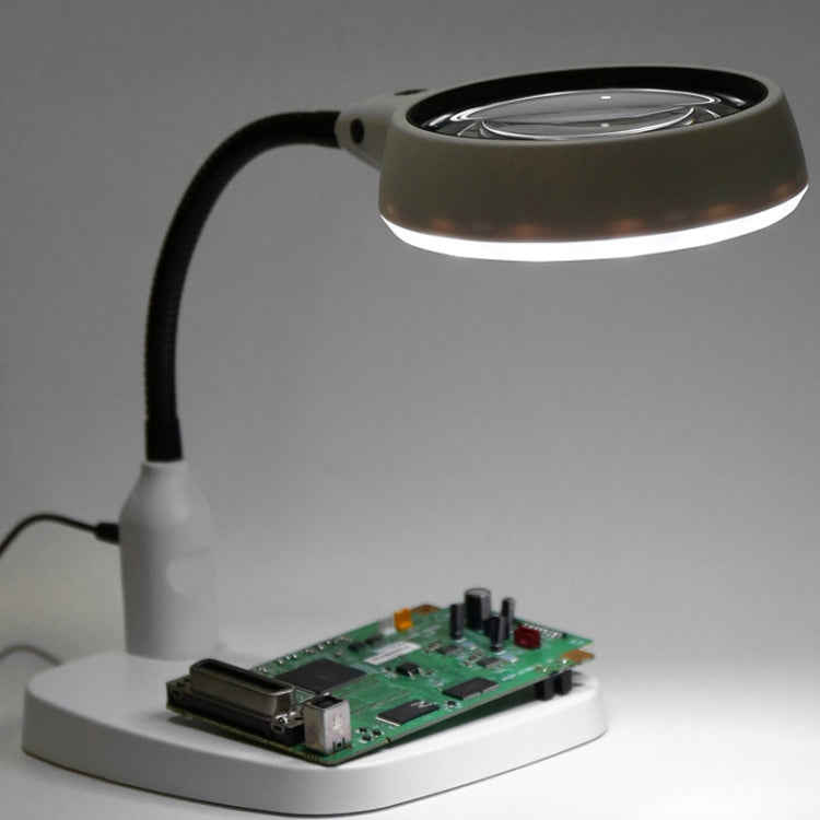 Lente d'ingrandimento da tavolo 10X con 21 luci LED