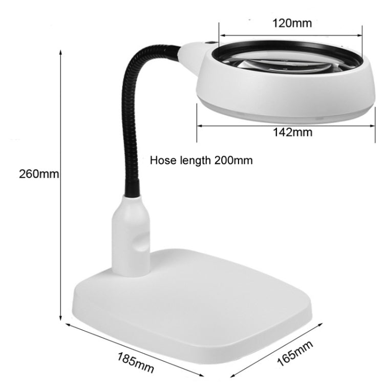 Lente d'ingrandimento da tavolo 10X con 21 luci LED