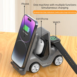 Caricabatterie wireless da tavolo 3 in 1 15W T20S