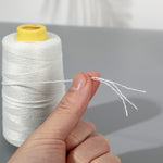 Filo di sigillatura per sacchetti di riso in poliestere a fibre corte, linea di imballaggio, filo di cotone per cucire
