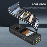 Telecamera sportiva portatile HD con visione notturna
