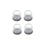4 pezzi / set coprigambe per sedie e tavoli resistenti all'usura spessi, protezione per piedi per sgabelli silenziosi e antiscivolo, Mini Small Round Transparent, Mini Small Round Light Gray, Mini Small Round Light Brown, Mini Small Square Transparent ...