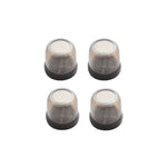 4 pezzi / set coprigambe per sedie e tavoli resistenti all'usura spessi, protezione per piedi per sgabelli silenziosi e antiscivolo, Mini Small Round Transparent, Mini Small Round Light Gray, Mini Small Round Light Brown, Mini Small Square Transparent ...