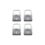 4 pezzi / set coprigambe per sedie e tavoli resistenti all'usura spessi, protezione per piedi per sgabelli silenziosi e antiscivolo, Mini Small Round Transparent, Mini Small Round Light Gray, Mini Small Round Light Brown, Mini Small Square Transparent ...