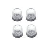 4 pezzi / set coprigambe per sedie e tavoli resistenti all'usura spessi, protezione per piedi per sgabelli silenziosi e antiscivolo, Mini Small Round Transparent, Mini Small Round Light Gray, Mini Small Round Light Brown, Mini Small Square Transparent ...