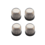 4 pezzi / set coprigambe per sedie e tavoli resistenti all'usura spessi, protezione per piedi per sgabelli silenziosi e antiscivolo, Mini Small Round Transparent, Mini Small Round Light Gray, Mini Small Round Light Brown, Mini Small Square Transparent ...