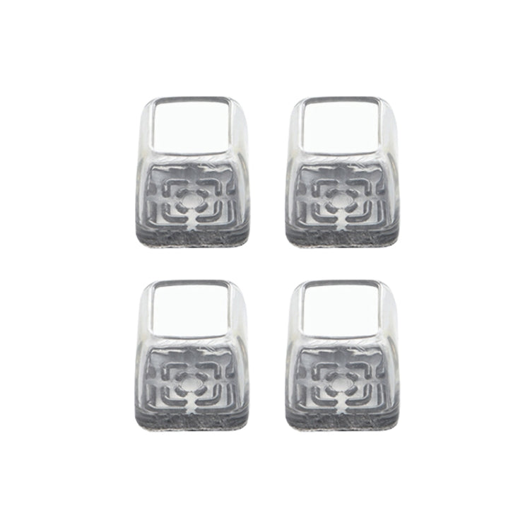 4 pezzi / set coprigambe per sedie e tavoli resistenti all'usura spessi, protezione per piedi per sgabelli silenziosi e antiscivolo, Mini Small Round Transparent, Mini Small Round Light Gray, Mini Small Round Light Brown, Mini Small Square Transparent ...