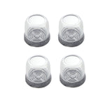 4 pezzi / set coprigambe per sedie e tavoli resistenti all'usura spessi, protezione per piedi per sgabelli silenziosi e antiscivolo, Mini Small Round Transparent, Mini Small Round Light Gray, Mini Small Round Light Brown, Mini Small Square Transparent ...