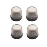 4 pezzi / set coprigambe per sedie e tavoli resistenti all'usura spessi, protezione per piedi per sgabelli silenziosi e antiscivolo, Mini Small Round Transparent, Mini Small Round Light Gray, Mini Small Round Light Brown, Mini Small Square Transparent ...