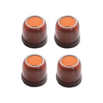 4 pezzi / set coprigambe per sedie e tavoli resistenti all'usura spessi, protezione per piedi per sgabelli silenziosi e antiscivolo, Mini Small Round Transparent, Mini Small Round Light Gray, Mini Small Round Light Brown, Mini Small Square Transparent ...