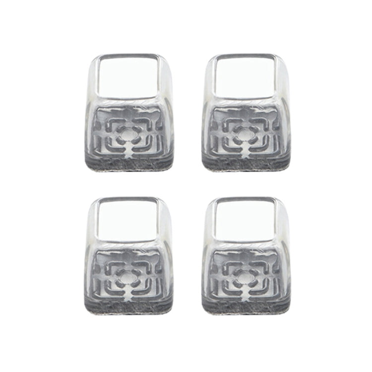 4 pezzi / set coprigambe per sedie e tavoli resistenti all'usura spessi, protezione per piedi per sgabelli silenziosi e antiscivolo, Mini Small Round Transparent, Mini Small Round Light Gray, Mini Small Round Light Brown, Mini Small Square Transparent ...