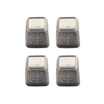 4 pezzi / set coprigambe per sedie e tavoli resistenti all'usura spessi, protezione per piedi per sgabelli silenziosi e antiscivolo, Mini Small Round Transparent, Mini Small Round Light Gray, Mini Small Round Light Brown, Mini Small Square Transparent ...