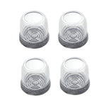 4 pezzi / set coprigambe per sedie e tavoli resistenti all'usura spessi, protezione per piedi per sgabelli silenziosi e antiscivolo, Mini Small Round Transparent, Mini Small Round Light Gray, Mini Small Round Light Brown, Mini Small Square Transparent ...