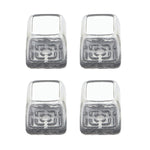 4 pezzi / set coprigambe per sedie e tavoli resistenti all'usura spessi, protezione per piedi per sgabelli silenziosi e antiscivolo, Mini Small Round Transparent, Mini Small Round Light Gray, Mini Small Round Light Brown, Mini Small Square Transparent ...