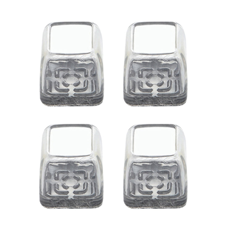 4 pezzi / set coprigambe per sedie e tavoli resistenti all'usura spessi, protezione per piedi per sgabelli silenziosi e antiscivolo, Mini Small Round Transparent, Mini Small Round Light Gray, Mini Small Round Light Brown, Mini Small Square Transparent ...