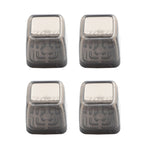 4 pezzi / set coprigambe per sedie e tavoli resistenti all'usura spessi, protezione per piedi per sgabelli silenziosi e antiscivolo, Mini Small Round Transparent, Mini Small Round Light Gray, Mini Small Round Light Brown, Mini Small Square Transparent ...