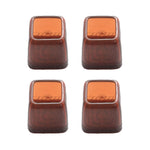 4 pezzi / set coprigambe per sedie e tavoli resistenti all'usura spessi, protezione per piedi per sgabelli silenziosi e antiscivolo, Mini Small Round Transparent, Mini Small Round Light Gray, Mini Small Round Light Brown, Mini Small Square Transparent ...