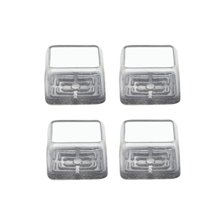 4 pezzi / set coprigambe per sedie e tavoli resistenti all'usura spessi, protezione per piedi per sgabelli silenziosi e antiscivolo, Small Rectangular Transparent, Small Rectangular Light Gray, Small Rectangular Light Brown, Large Rectangular Transpare...