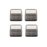 4 pezzi / set coprigambe per sedie e tavoli resistenti all'usura spessi, protezione per piedi per sgabelli silenziosi e antiscivolo, Small Rectangular Transparent, Small Rectangular Light Gray, Small Rectangular Light Brown, Large Rectangular Transpare...