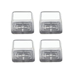 4 pezzi / set coprigambe per sedie e tavoli resistenti all'usura spessi, protezione per piedi per sgabelli silenziosi e antiscivolo, Small Rectangular Transparent, Small Rectangular Light Gray, Small Rectangular Light Brown, Large Rectangular Transpare...