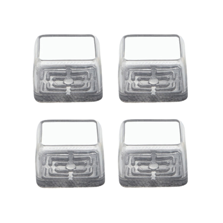 4 pezzi / set coprigambe per sedie e tavoli resistenti all'usura spessi, protezione per piedi per sgabelli silenziosi e antiscivolo, Small Rectangular Transparent, Small Rectangular Light Gray, Small Rectangular Light Brown, Large Rectangular Transpare...