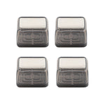 4 pezzi / set coprigambe per sedie e tavoli resistenti all'usura spessi, protezione per piedi per sgabelli silenziosi e antiscivolo, Small Rectangular Transparent, Small Rectangular Light Gray, Small Rectangular Light Brown, Large Rectangular Transpare...