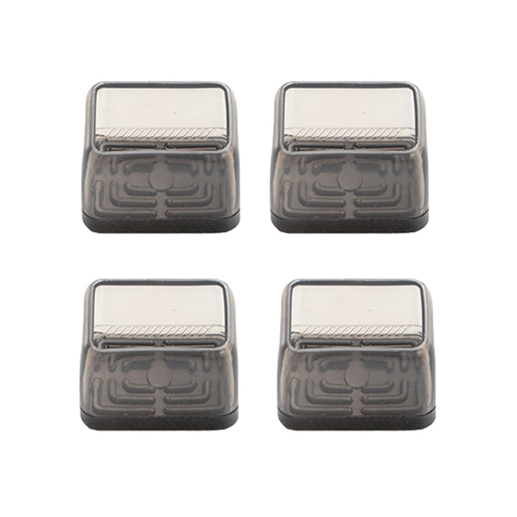 4 pezzi / set coprigambe per sedie e tavoli resistenti all'usura spessi, protezione per piedi per sgabelli silenziosi e antiscivolo, Small Rectangular Transparent, Small Rectangular Light Gray, Small Rectangular Light Brown, Large Rectangular Transpare...