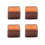 4 pezzi / set coprigambe per sedie e tavoli resistenti all'usura spessi, protezione per piedi per sgabelli silenziosi e antiscivolo, Small Rectangular Transparent, Small Rectangular Light Gray, Small Rectangular Light Brown, Large Rectangular Transpare...