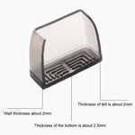 4 pezzi / set coprigambe per sedie e tavoli resistenti all'usura spessi, protezione per piedi per sgabelli silenziosi e antiscivolo, Small Rectangular Transparent, Small Rectangular Light Gray, Small Rectangular Light Brown, Large Rectangular Transpare...